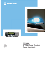 Motorola TETRA MTM800 Gebruikershandleiding