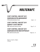 VOLTCRAFT COST CONTROL 3000 SET 2011 Operating Instructions Manual