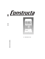 CONSTRUCTA Dishwasher Instructions For Use Manual
