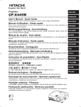 Hitachi CP-X445W Handleiding