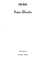 Ide Line Power Blender BD-101 Handleiding