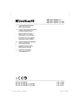 Einhell Expert Plus GE-CH 1855/1 Li-Solo Handleiding