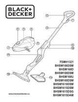 Black & Decker Bhsm166dsm-qs - Balai Vapeur Multifonctions - Gant Steamitt - 11 Accessoires - 1600w Handleiding