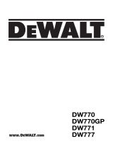 DeWalt DW771 Handleiding