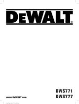 DeWalt DWS771 Handleiding