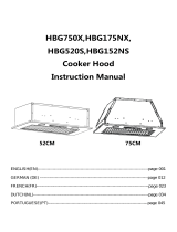 Hoover HBG750X Cooker Hood Handleiding