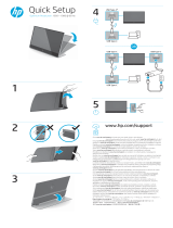 HP E14 G4 Portable Monitor Snelstartgids