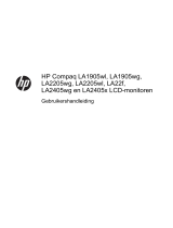 HP Compaq LA22f 22-inch LED Backlit LCD Monitor Handleiding