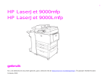 HP LaserJet 9000 Multifunction Printer series Handleiding