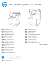 HP Color LaserJet Managed MFP E67650 series Installatie gids