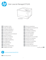 HP Color LaserJet Managed E75245 Printer series Installatie gids