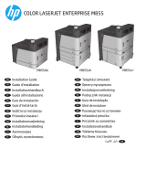 HP Color LaserJet Enterprise M855 Printer series Installatie gids