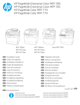 HP PageWide Enterprise Color MFP 780 Printer series Installatie gids