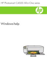 HP Photosmart C4500 All-in-One Printer series Handleiding