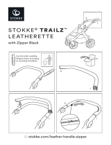 mothercare Stokke Trailz Handle Letherette with zipper Warn Leaflet Gebruikershandleiding