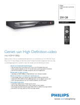 Philips DVDR3597H/31 Product Datasheet