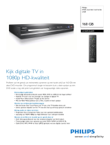Philips DVDR5520H/31 Product Datasheet