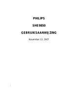 Philips SHE9850/00 Handleiding