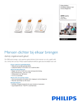 Philips CD2852W/BE Product Datasheet