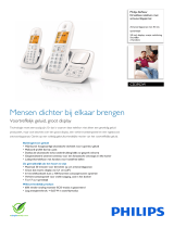 Philips CD2952W/22 Product Datasheet