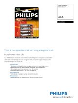 Philips LR03PB4C/10 Product Datasheet