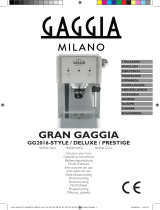 Gaggia GG2016-STYLE Coffee Machine de handleiding