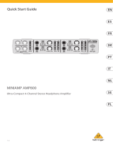 Behringer AMP800 Snelstartgids