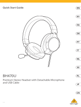 Behringer BH470U Premium Stereo Headset Gebruikershandleiding