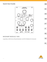 Behringer MODAMP 1005 Legendary 2500 Series Ring Modulator Gebruikershandleiding