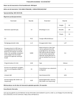 Whirlpool WIO 3O33 DEL Product Information Sheet