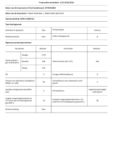 KitchenAid KCBCS 18600 Product Information Sheet