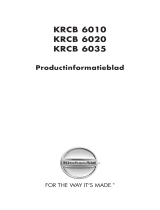 KitchenAid KRCB 6020 Program Chart