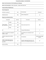 Whirlpool WHE39332 Product Information Sheet