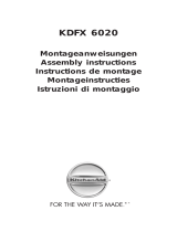 KitchenAid KDFX 6020 Installatie gids