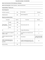 Whirlpool T TNF 8111 W 1 Product Information Sheet