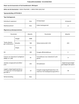 Whirlpool WT70I 832 X Product Information Sheet