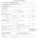 Whirlpool WB70I 931 X Product Information Sheet