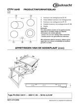 Bauknecht ETPV 6640 IN Program Chart