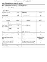 Bauknecht KGNF 182 IN Product Information Sheet