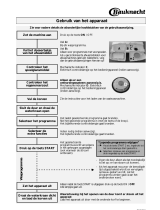 Bauknecht GSFH 1658 WS Program Chart