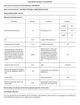 Bauknecht BKFC 3C26 Product Information Sheet