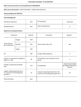 Bauknecht KR 19G4 IN 2 Product Information Sheet