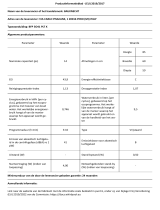 Bauknecht BFP 5O41 PLT X Product Information Sheet