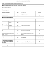 Bauknecht GSI 9F2 Product Information Sheet