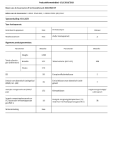 Bauknecht KSI 12GF2 Product Information Sheet