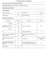 Indesit INFC8 TO22K Product Information Sheet