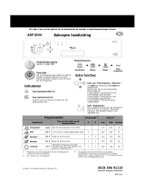 Whirlpool ADP 8556 WHM Program Chart