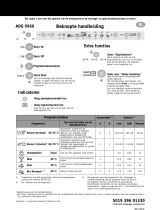 Whirlpool ADG 9966 M Program Chart