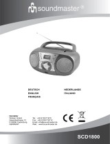 Soundmaster SCD1800 Handleiding