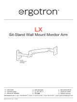 Ergotron LX Sit-Stand Wall Keyboard Arm Handleiding